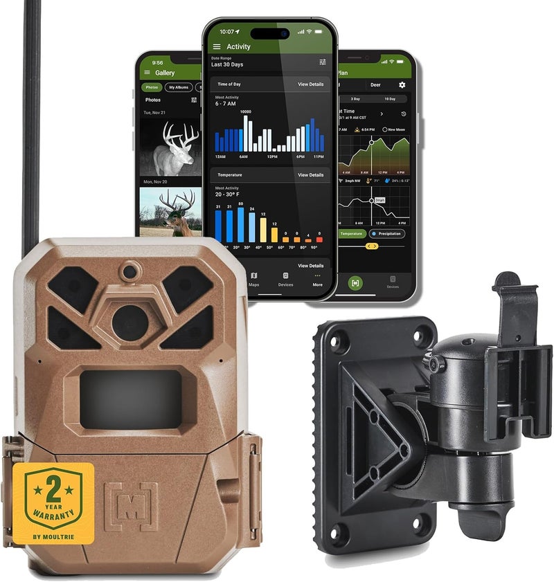 MOULTRIE Edge 2 Cellular Trail Camera - Auto Connect Nationwide 4G LTE - On Demand 36MP Photo - 1080P Video with HD Audio - 100 Ft Detection Range - Low Glow Flash - Image 1